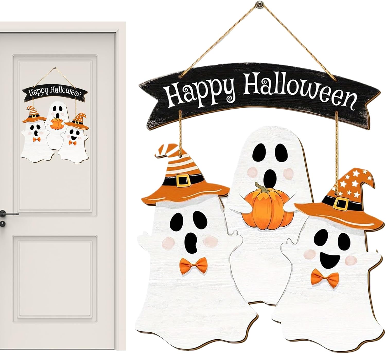 Halloween Deurbord Spook Hangend