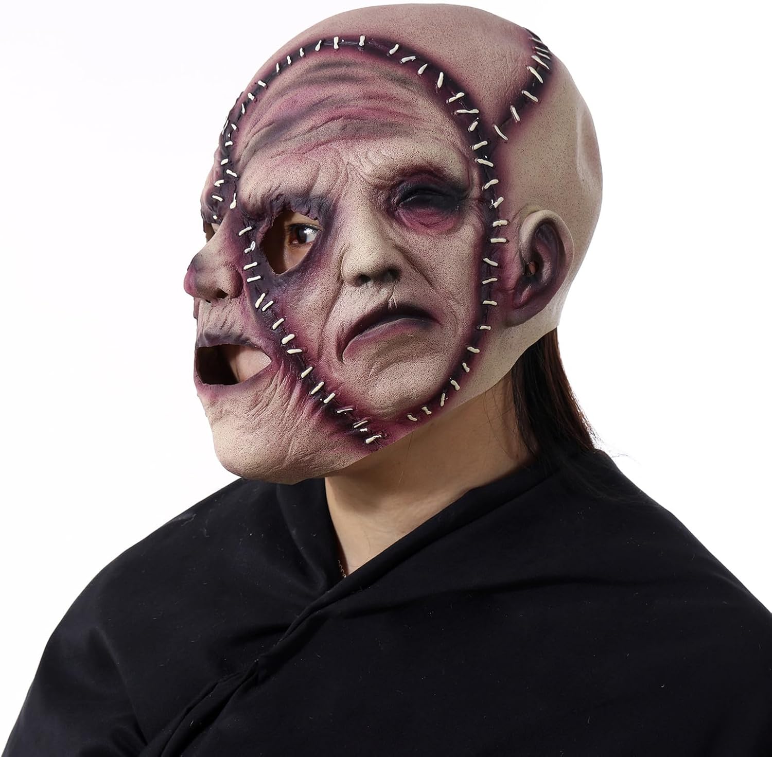 Halloween Masker Demon met 3 Gezichten