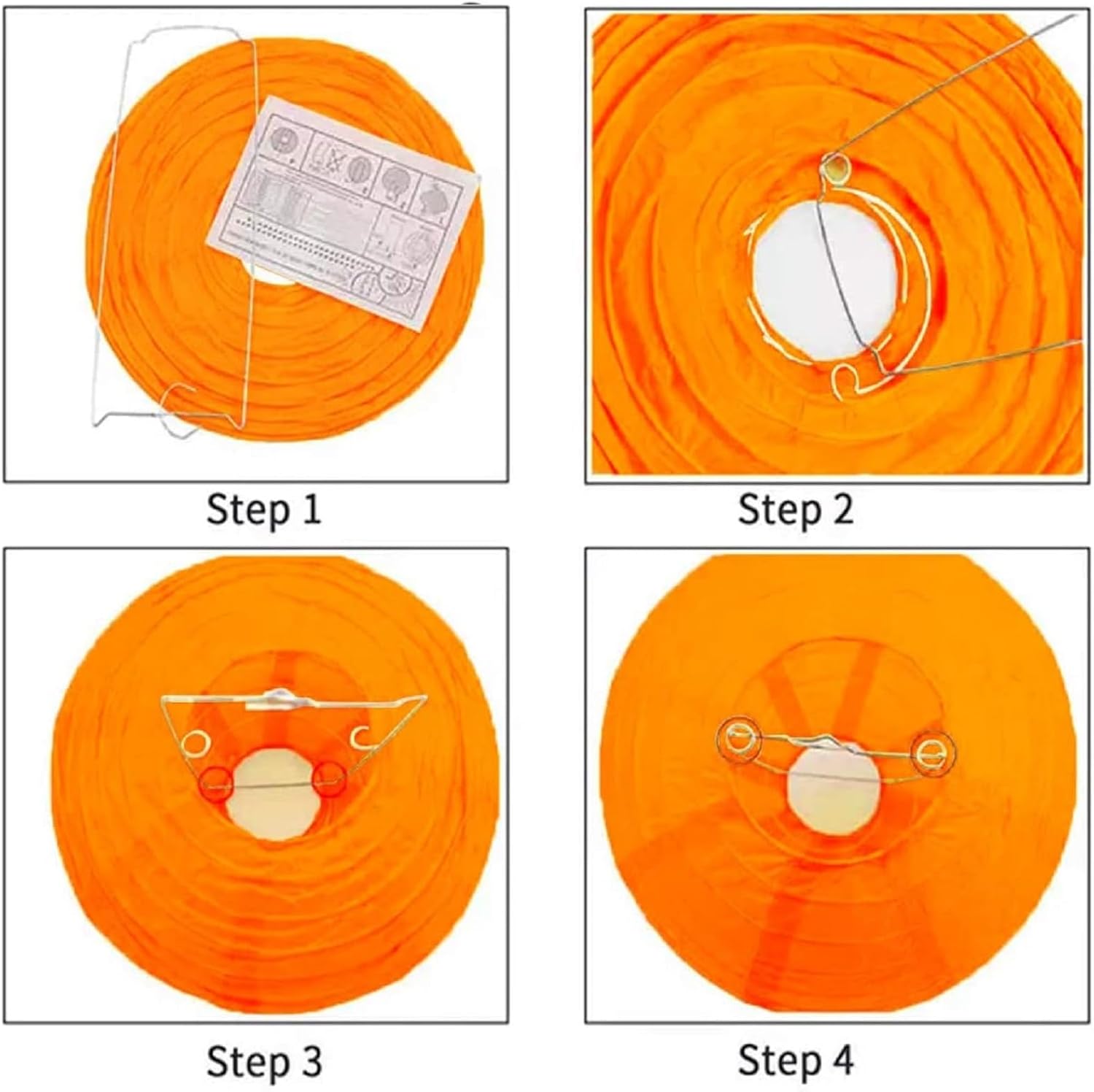 Halloween Papieren Lantaarns Hangend 5 stuks