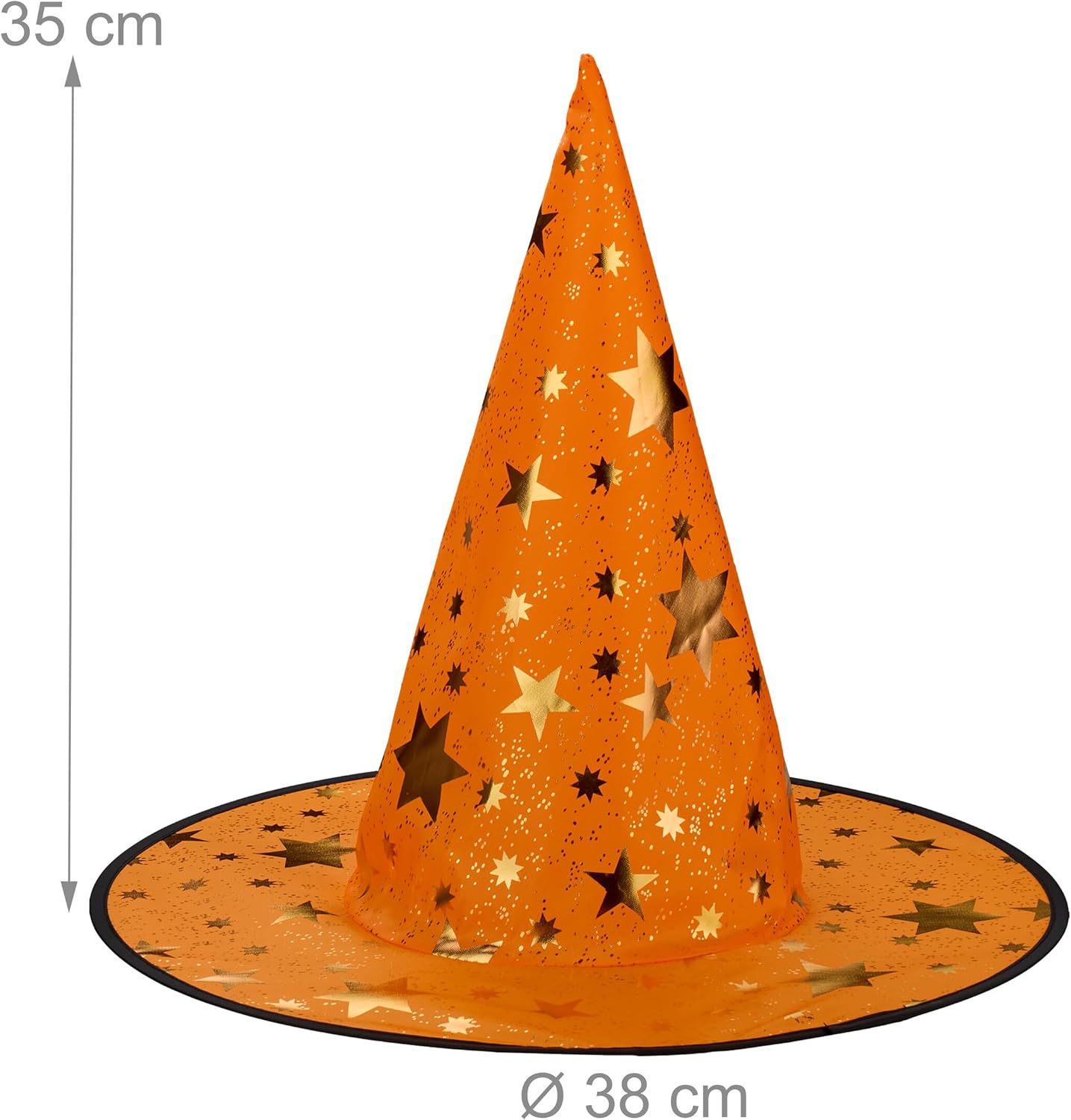 Tovenaarshoed met Sterren Gekleurd 6 stuks