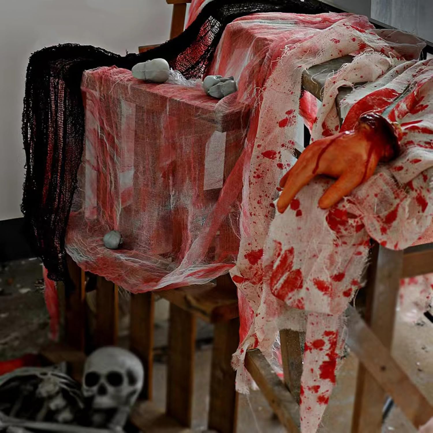 Halloween Griezeldoek Bloederig 1,5x6m