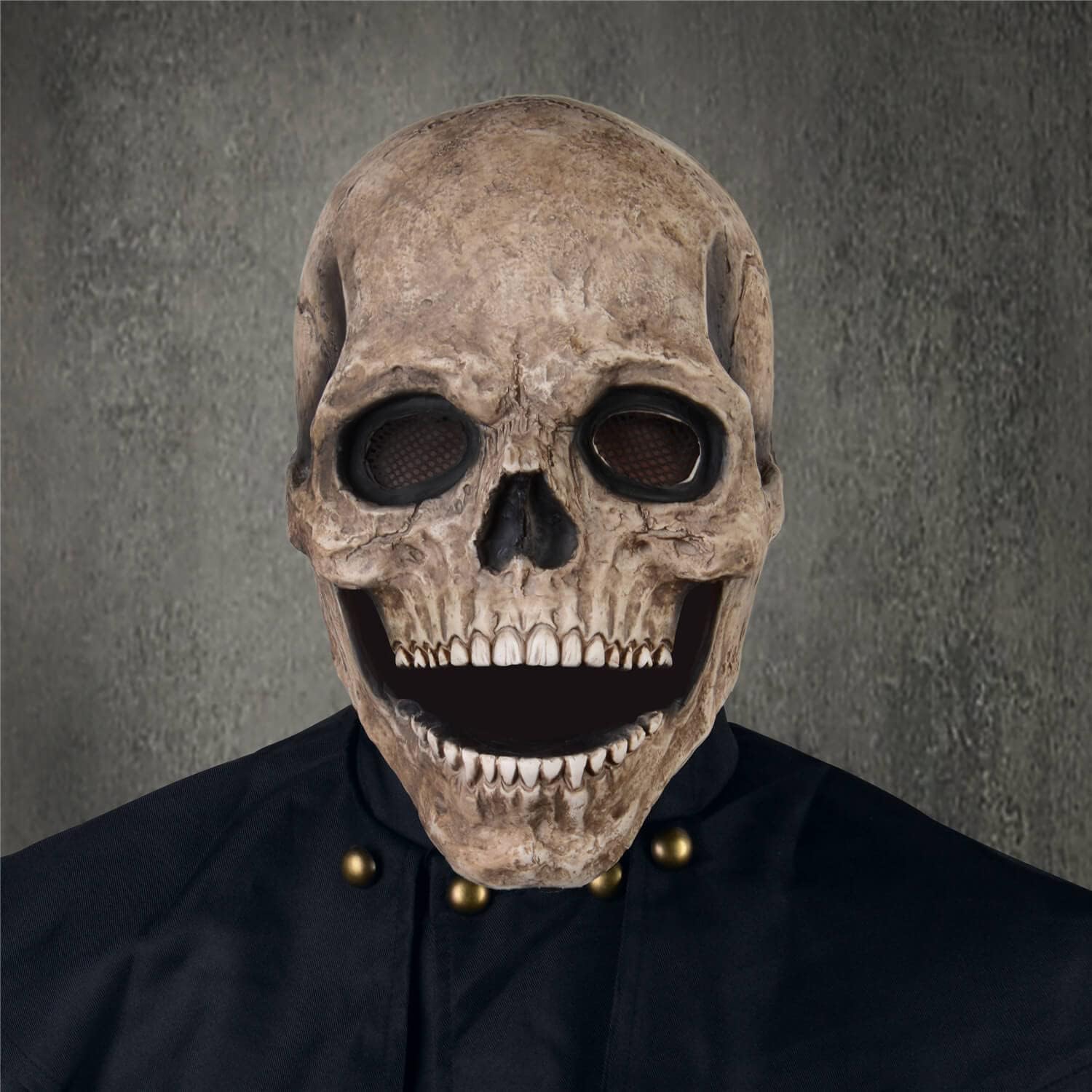 Halloween Schedelmasker Volledig Hoofd met Beweegbare Kaak