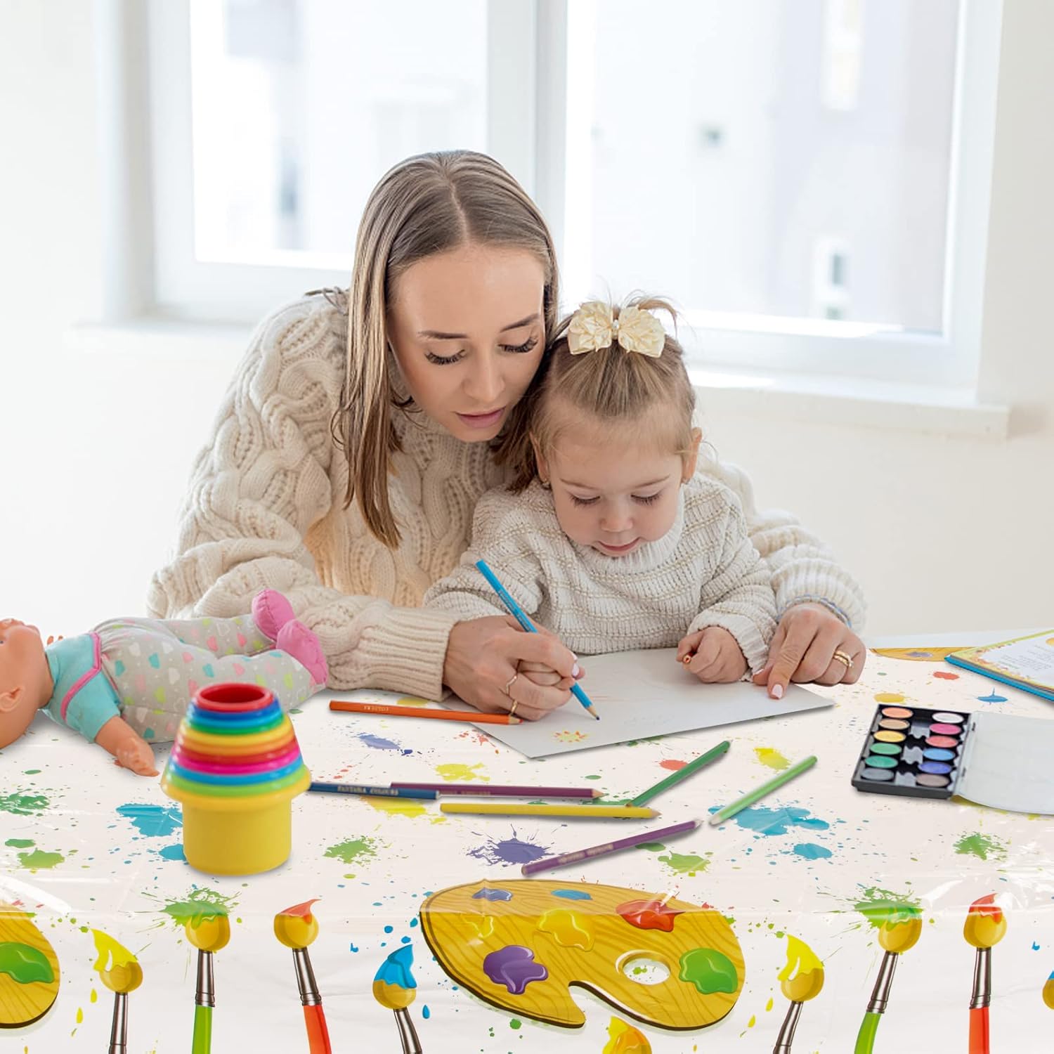 Tafelkleed 130 x 220 cm Waterdicht 2 stuks