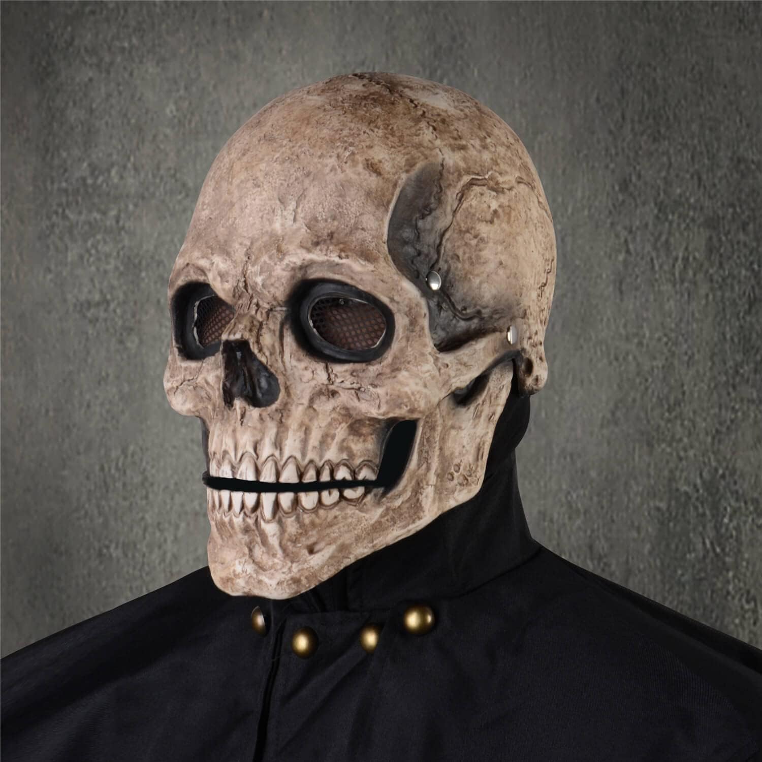 Halloween Schedelmasker Volledig Hoofd met Beweegbare Kaak