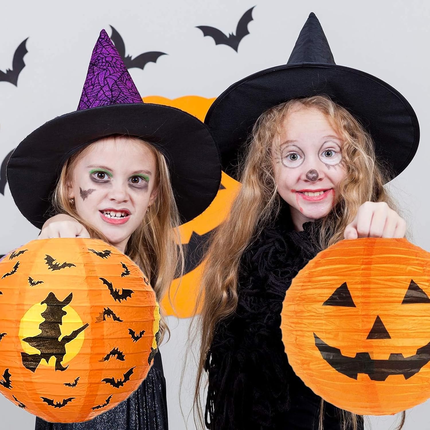 Halloween Pompoenlantaarn 6 stuks