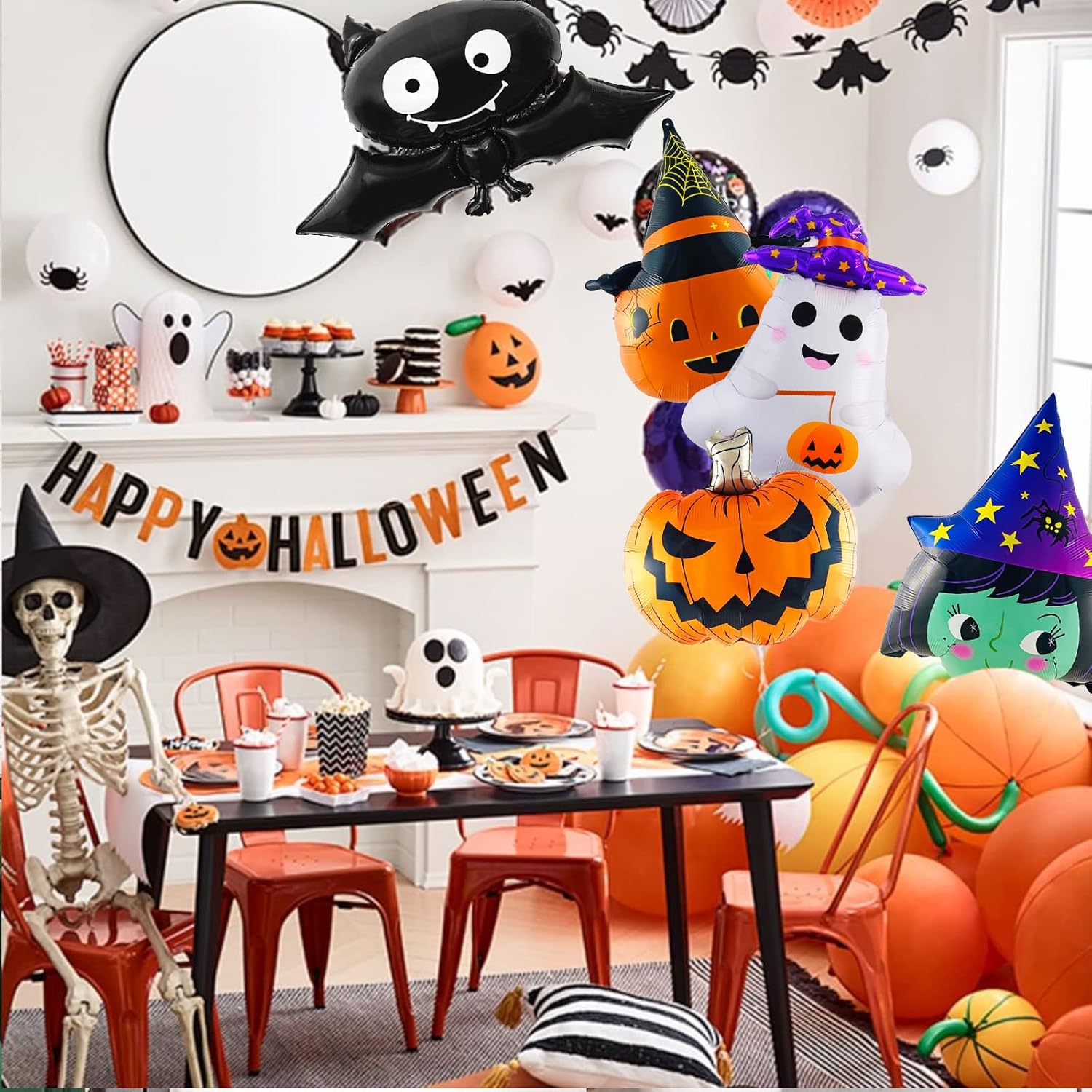 Halloween Folieballonnen XXL 9 stuks