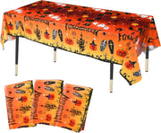 Halloween Tafelkleed Oranje 220 x 130 cm 3 Stuks