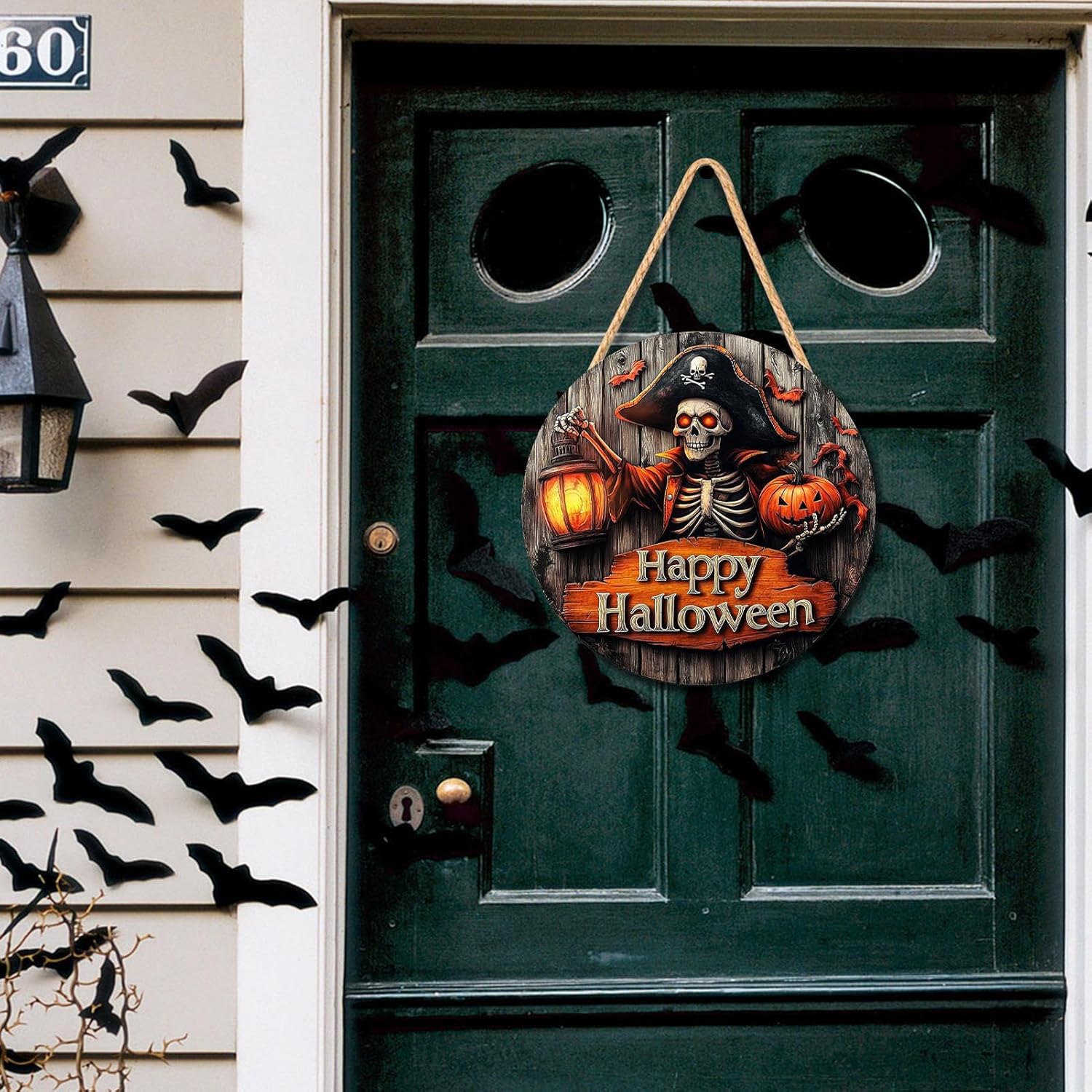 Halloween Deurbord Hout Piraat