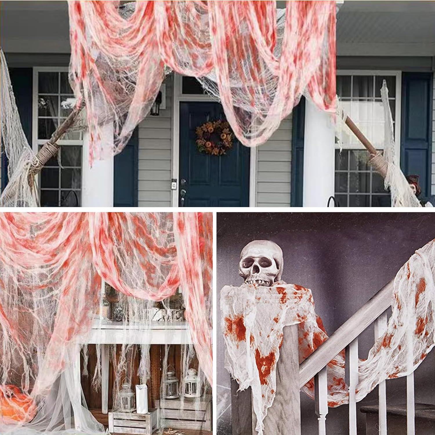 Halloween Griezeldoek Bloederig 1,5x6m