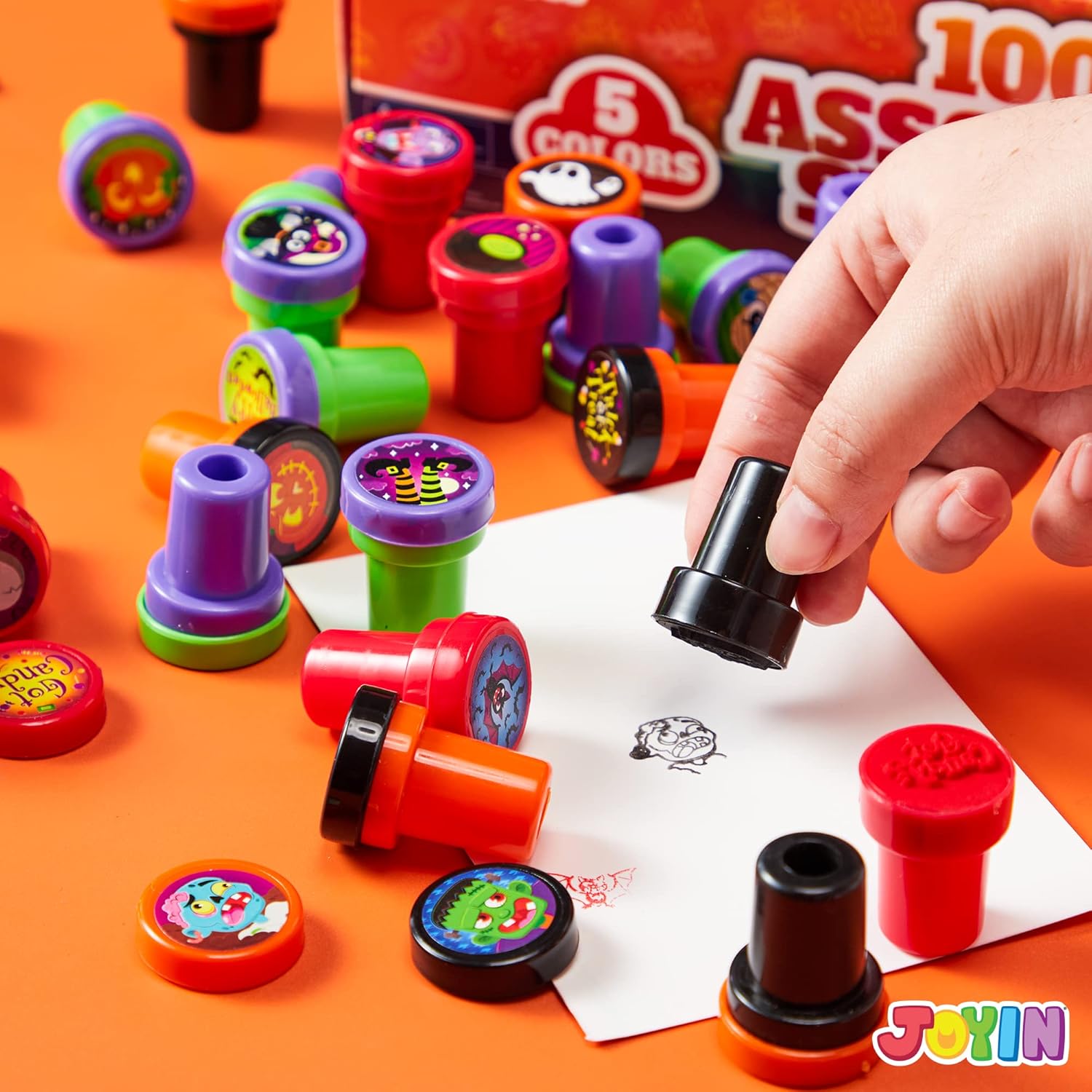 Halloween Stempelset Zelfinktend 25 Motieven 100 stuks