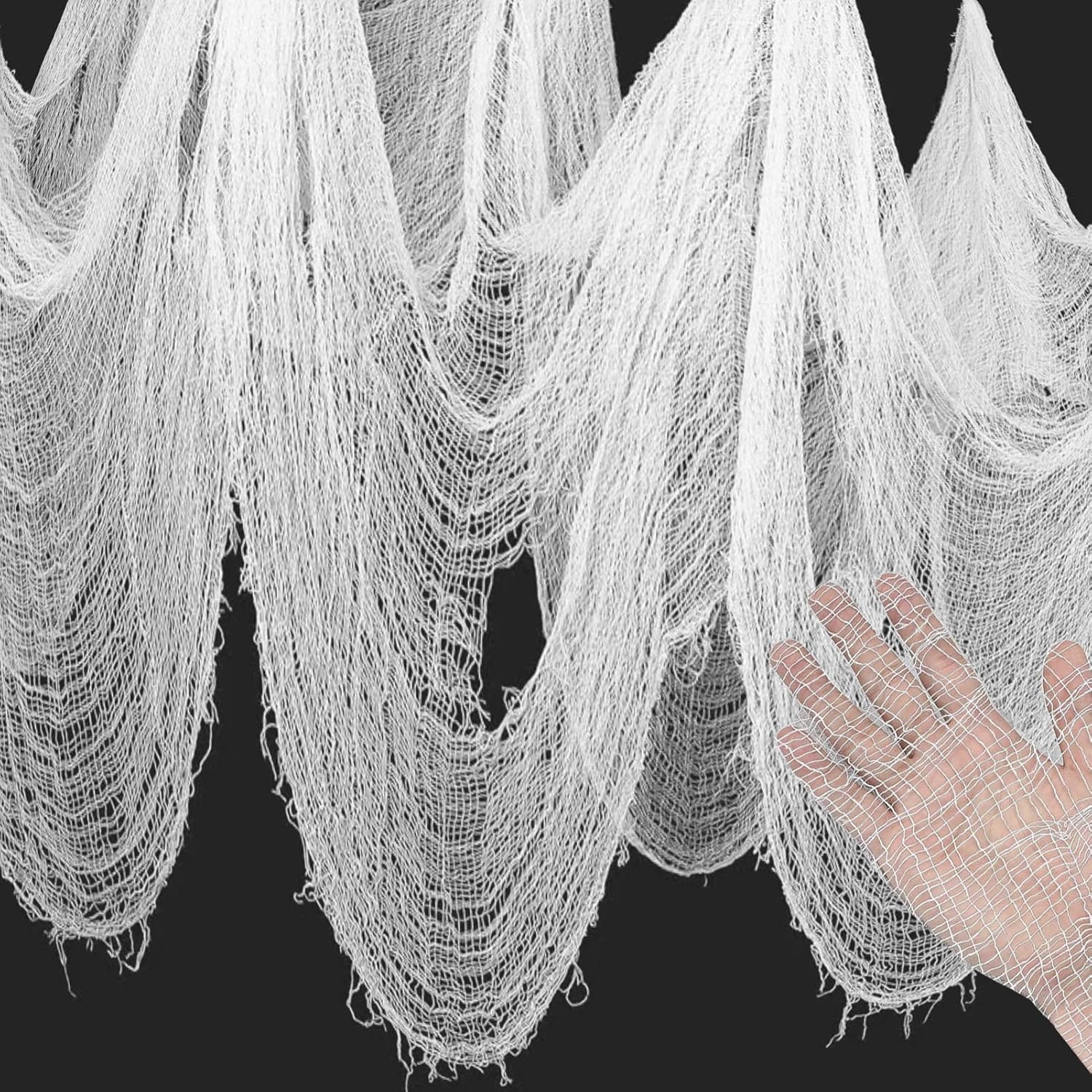 Halloween Griezeldoek Wit 1,5x6m