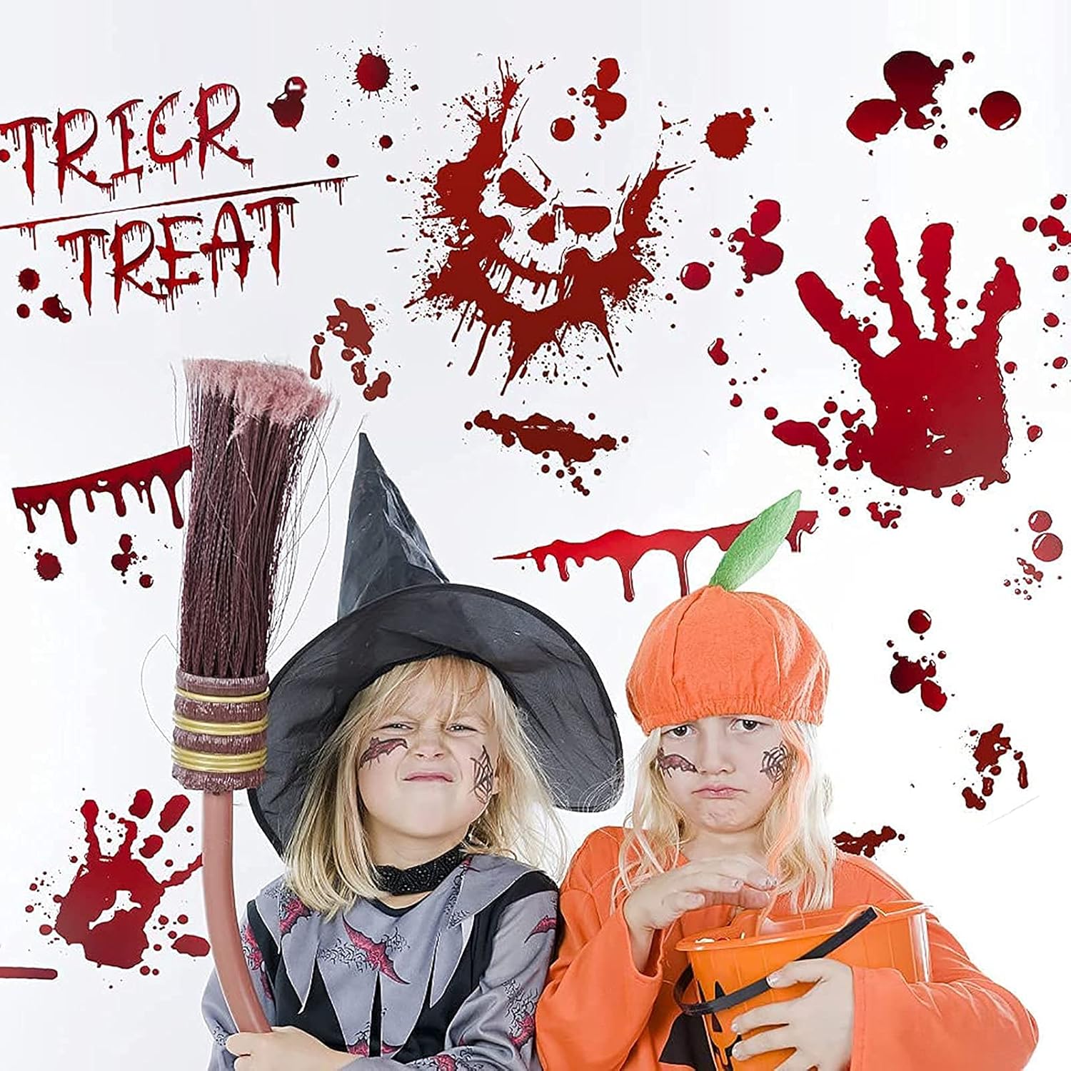 Halloween Raam Stickers Rood 95 Stickers