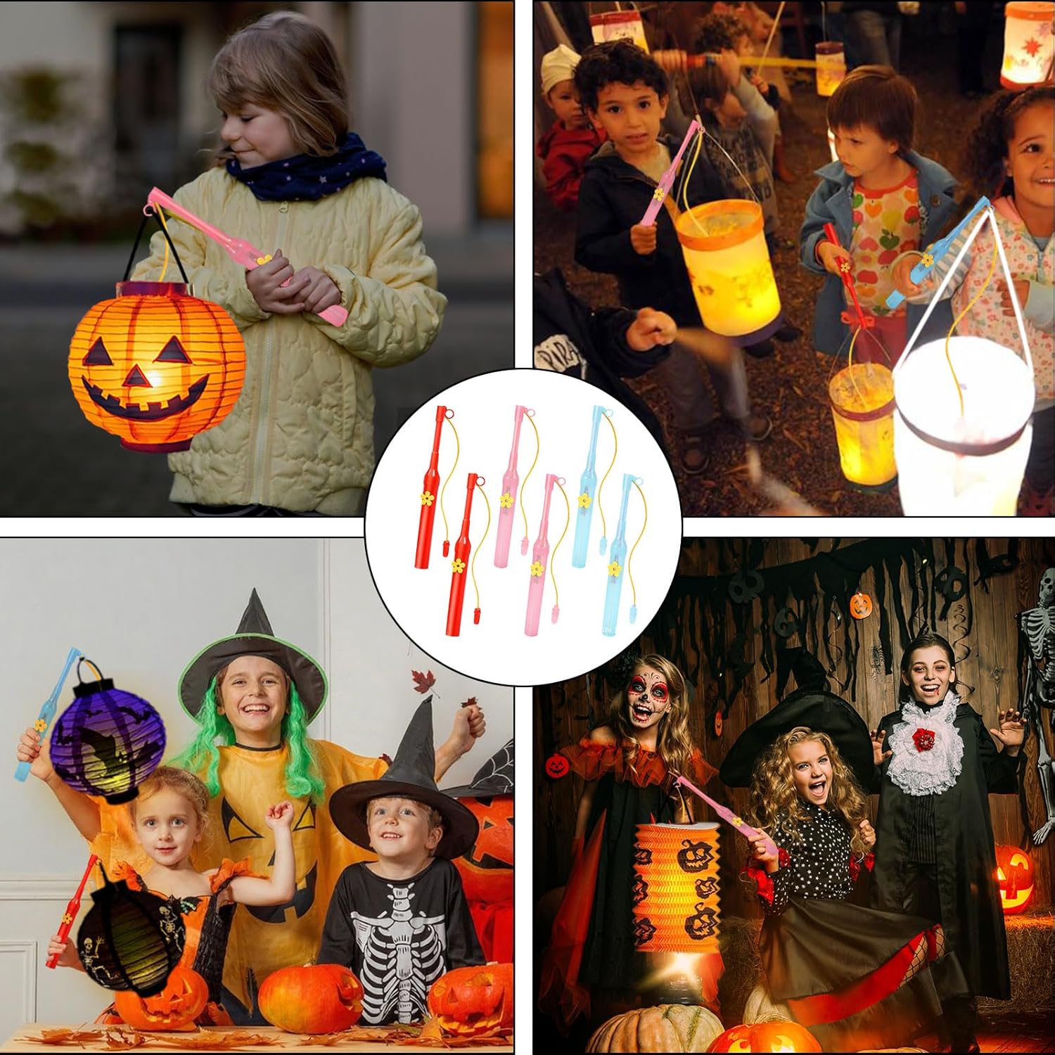 Lantaarnstok LED 20 cm 6 stuks