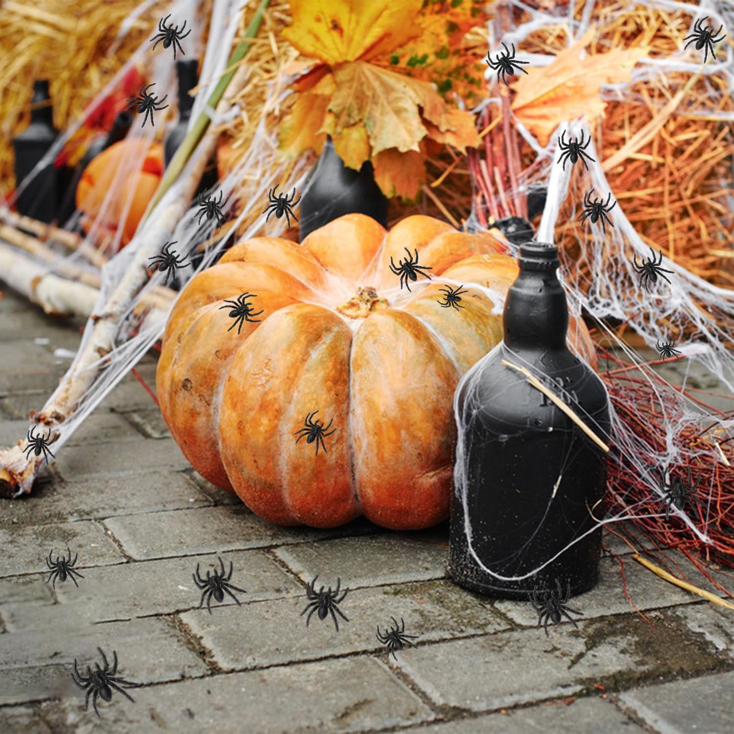 Halloween Spinnen Realistisch Plastic 200 stuks