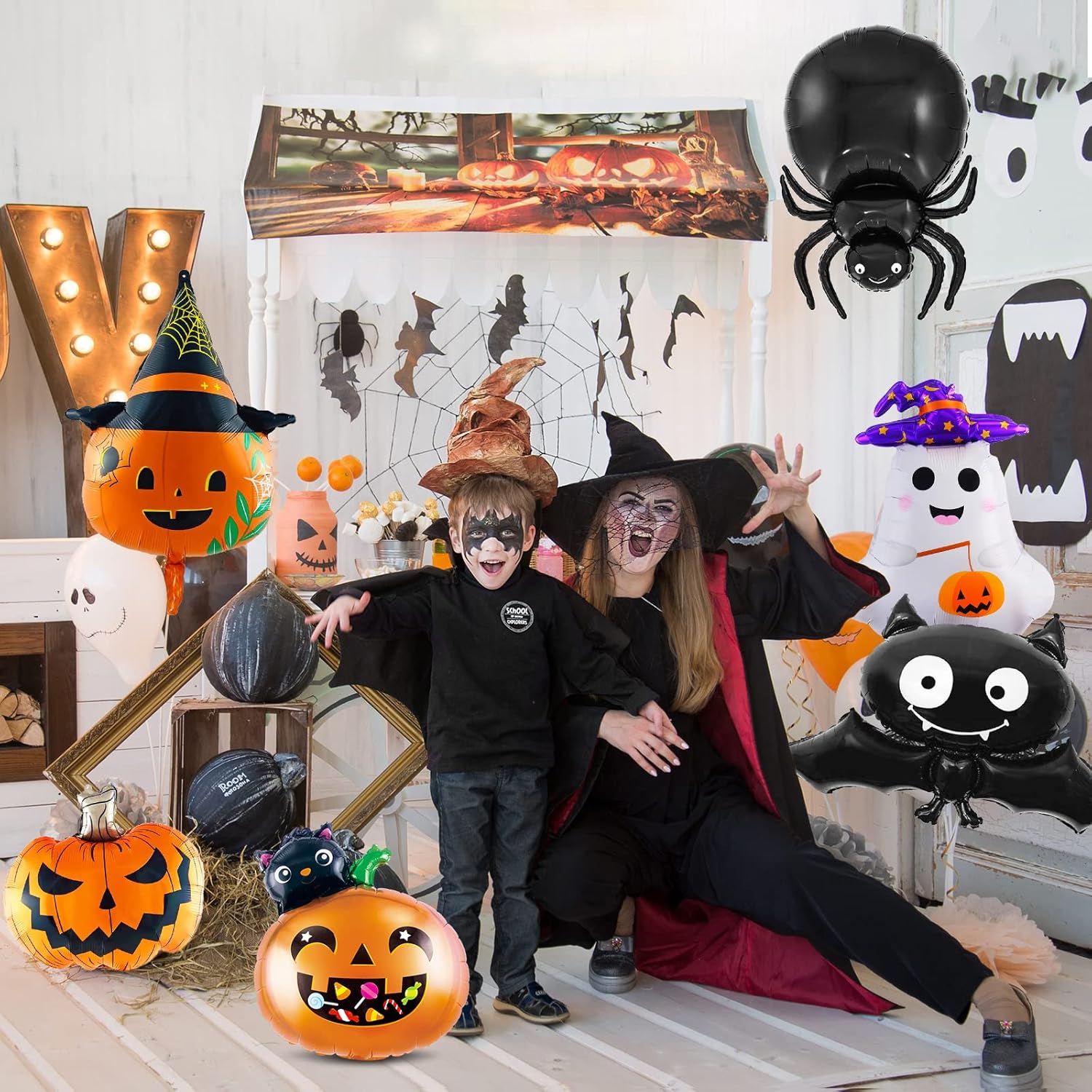 Halloween Folieballonnen XXL 9 stuks