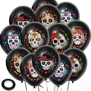Halloween Ballonnen Suikerschedel Dia de los Muertos 30 stuks