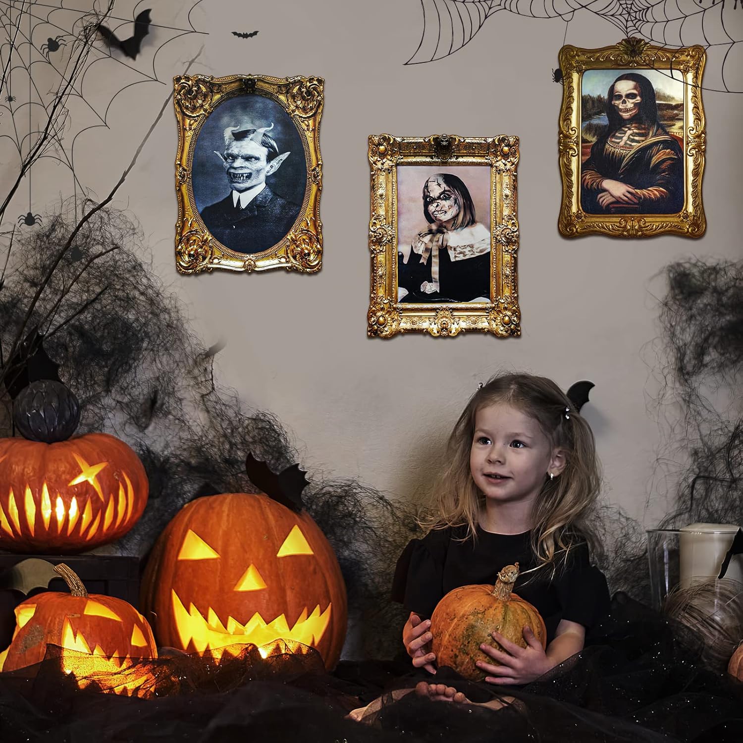 Halloween Spookportret 3D Veranderend Gezicht 4 stuks