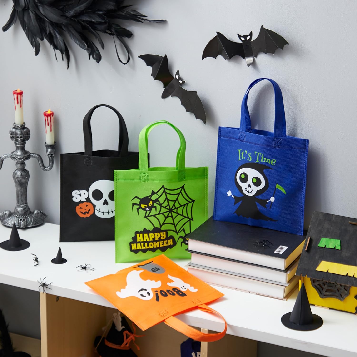 Halloween Traktatietasjes met Handgrepen 24 stuks