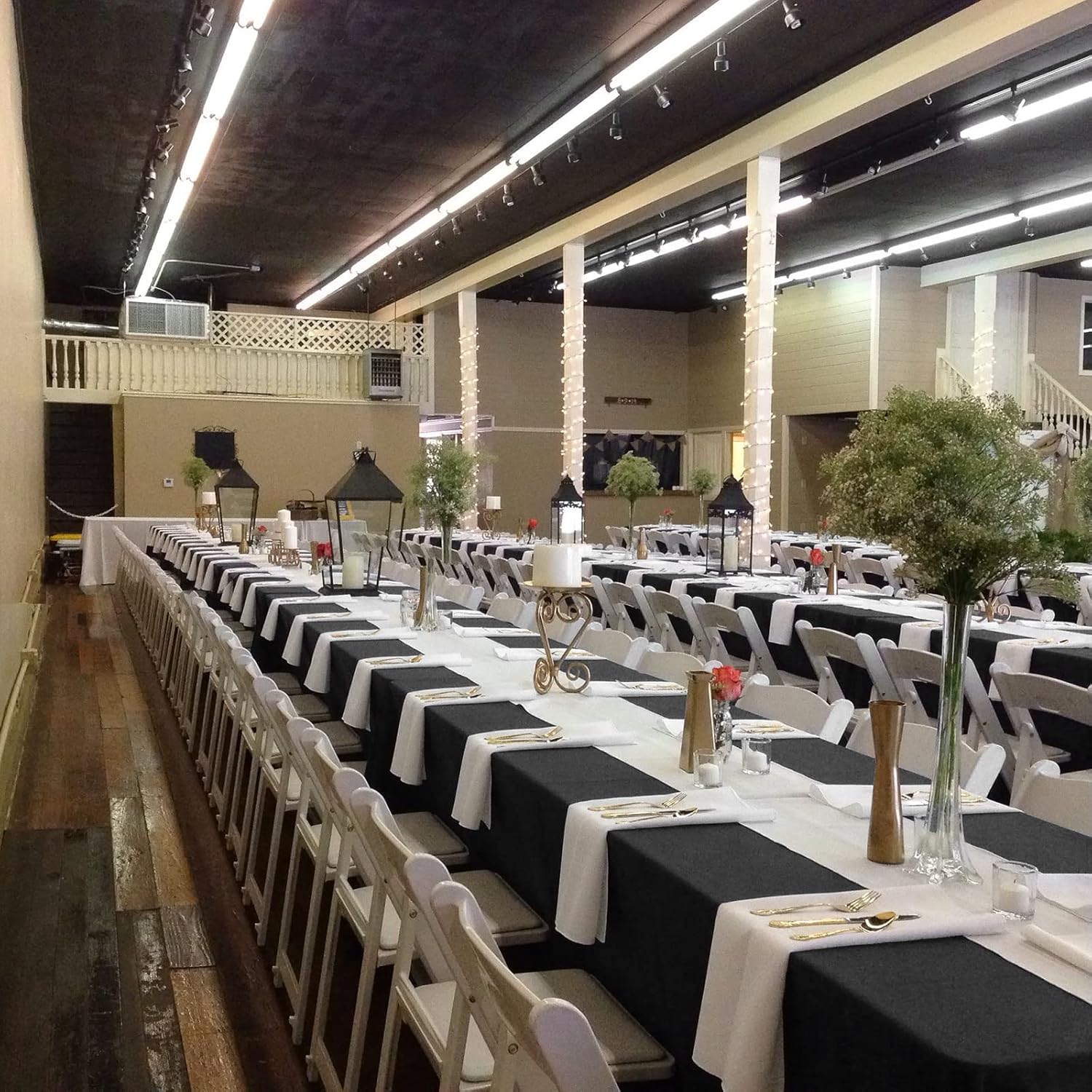 Halloween Tafelkleed Zwart 152 x 259 cm 6 stuks