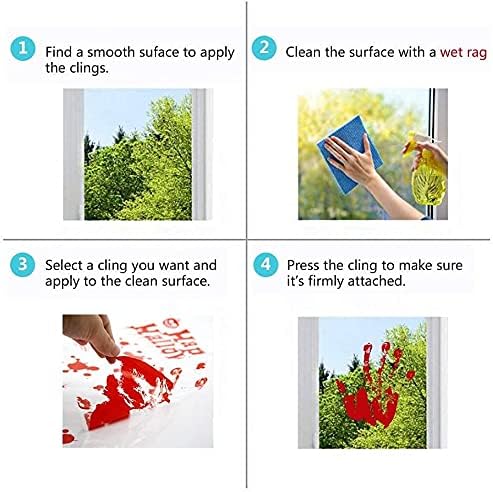 Halloween Raam Stickers Rood 95 Stickers