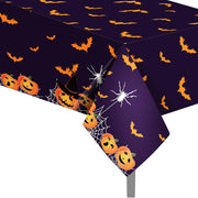 Halloween Tafelkleed Pompoenen en Vleermuizen 2 stuks