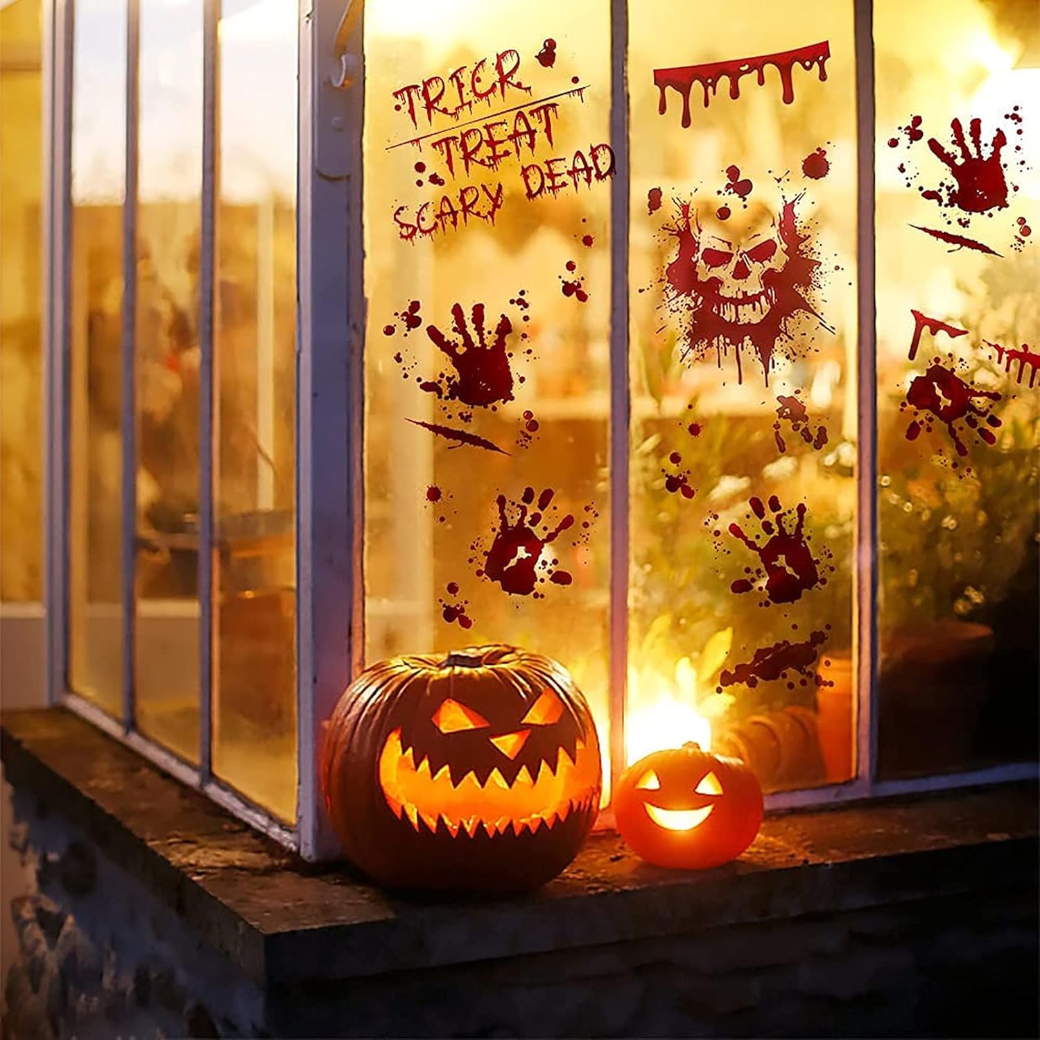 Halloween Raam Stickers Rood 95 Stickers