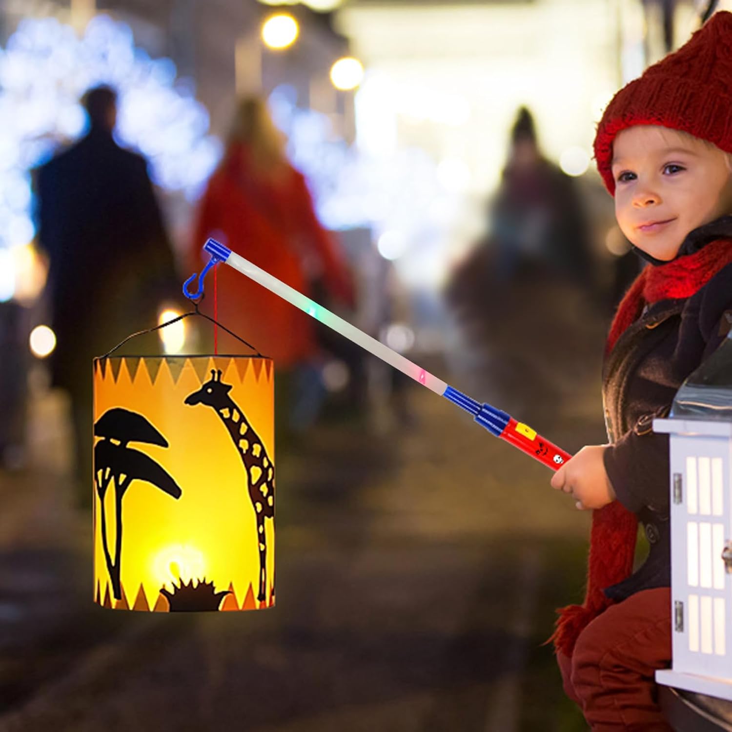 Lantaarnstok LED 40 cm 4 stuks