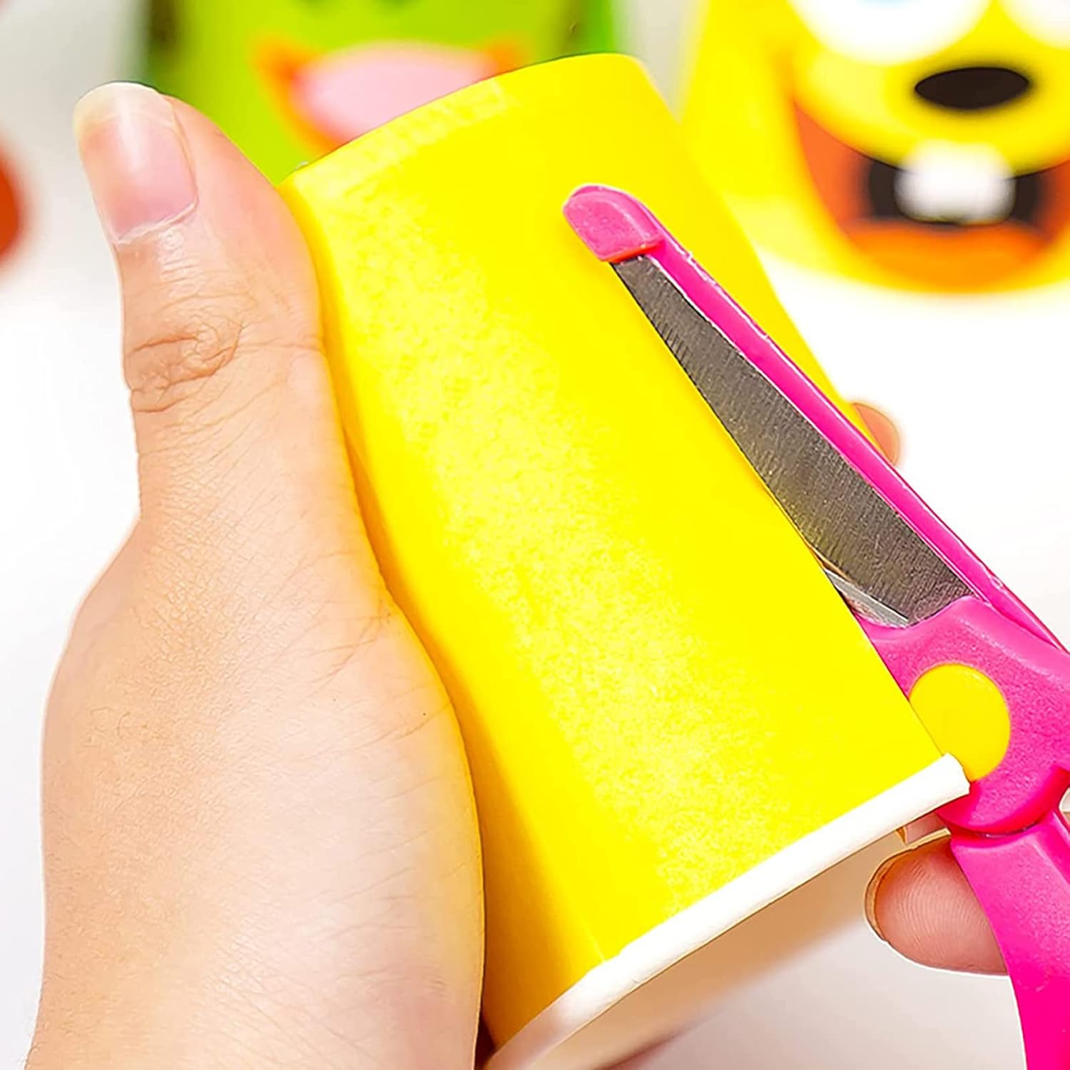 Oranje Papieren Bekers 250 ml Biologisch Afbreekbaar 500 stuks