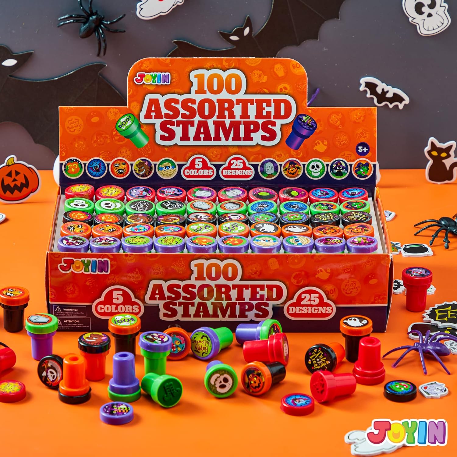 Halloween Stempelset Zelfinktend 25 Motieven 100 stuks